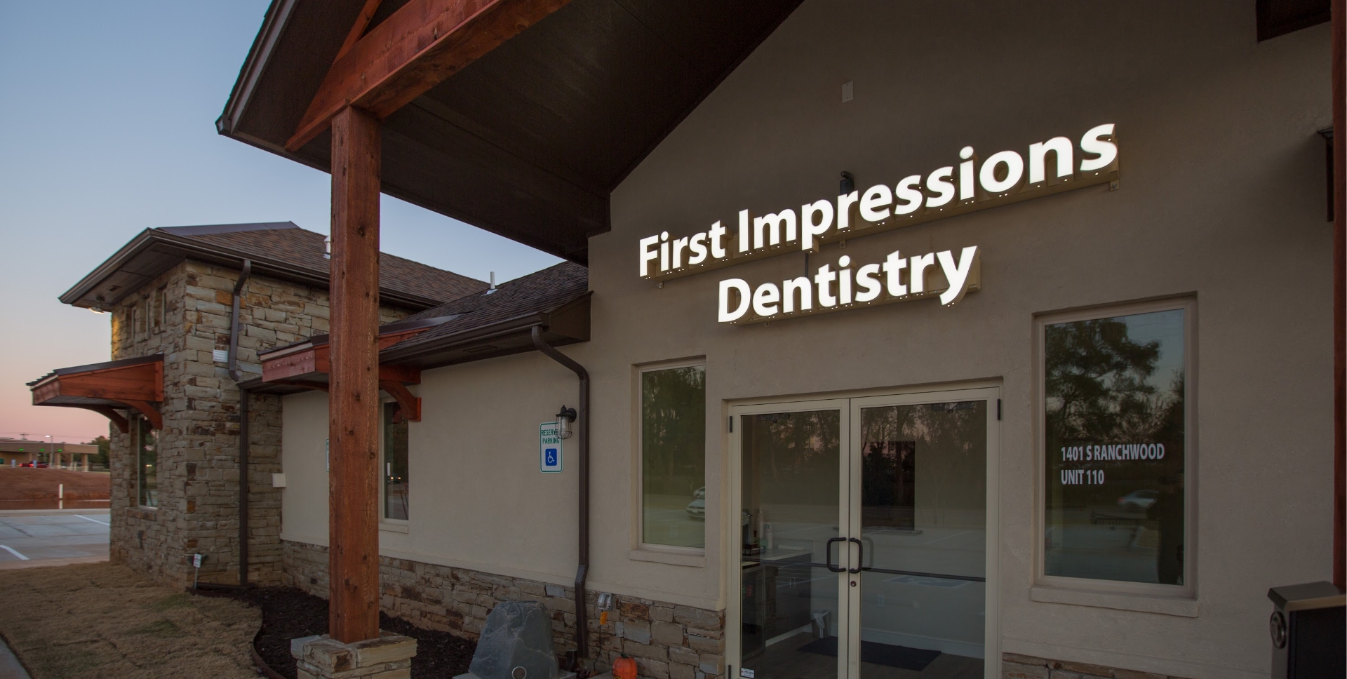 Exterior of First Impressions Dentistry of Yukon building